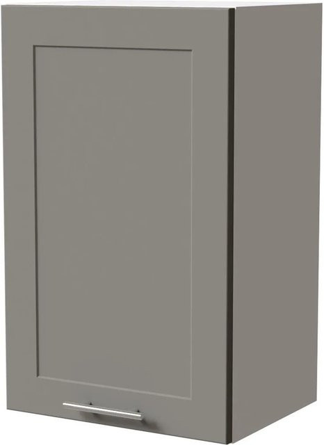 Feldmann-Wohnen Hängeschrank Oslo Küchenschrank Weiß und Staubgrau Matt mit Soft-Close-Türen, B/T/H: 45 x 32,5 x 72 cm - Bild 1