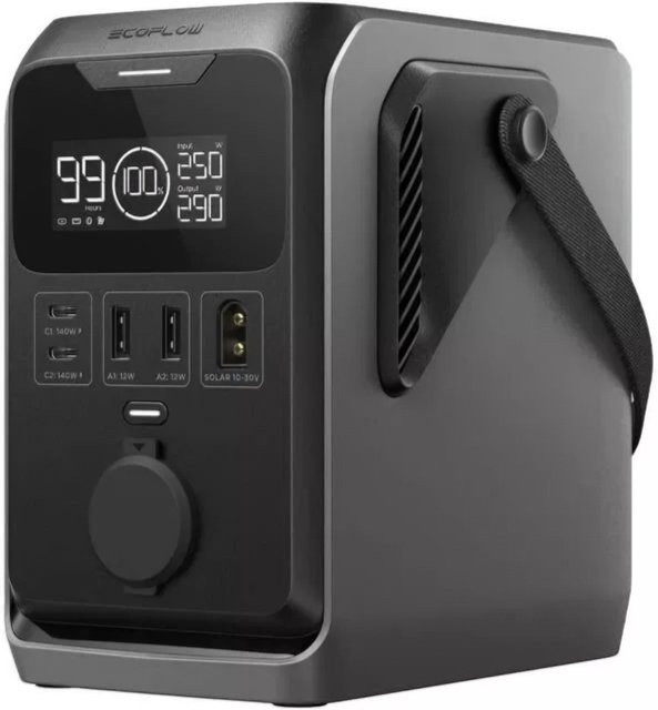 EcoFlow Trail 300 Tragbare Powerstation in Schwarz mit 288 Wh und 300 W Leistung inklusive USB-A und USB-C Anschlüssen - Bild 1