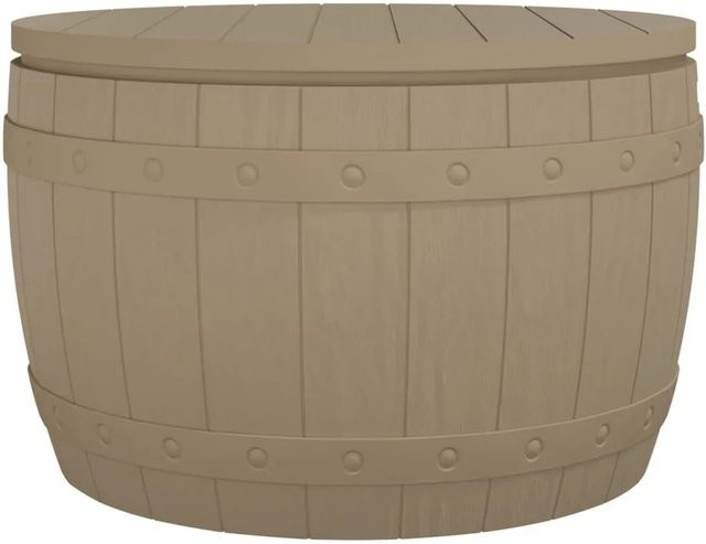 Furnicato 3-in-1 Gartenbox aus Polypropylen in Braun, B/T/H: 67,5 x 44,0 x 67,5 cm - Bild 1