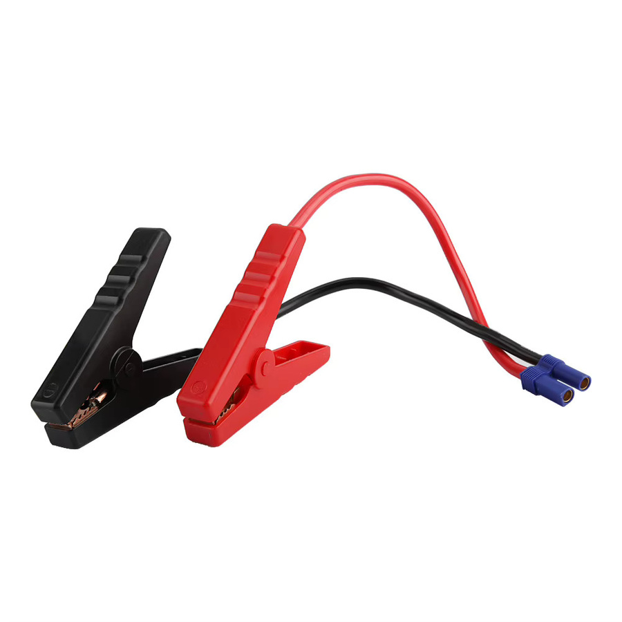 VBESTLIFE EC5 Autobatterie Klemme mit USB-C Anschluss und Verbindungskabel in Rot - Bild 1