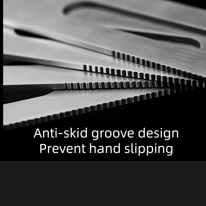 WUTA Professionelles Leder-Edünnungsmesser aus Edelstahl in Silber für DIY-Handwerk und Schälarbeiten - Bild 3