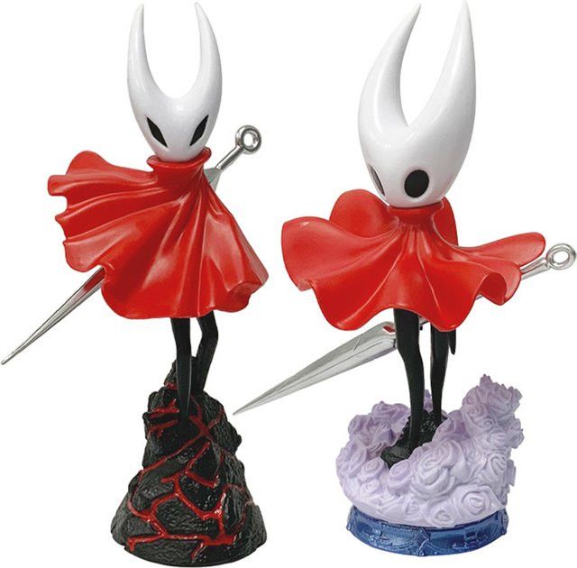 Hollow Knight Anime Actionfigur Little Knight und Hornet aus PVC, Höhe: 19 cm, Farben: Rot, Weiß, Schwarz - Bild 1