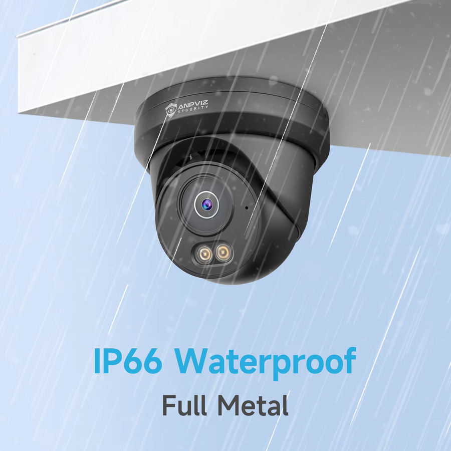 Anpviz 4MP PoE-Turmkamera aus Metall mit KI-menschlicher Bewegungserkennung, intelligentem Dual-Light und integriertem Mikrofon - Bild 3