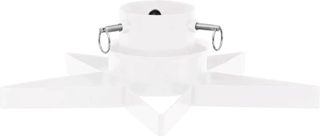 furnicato Christbaumständer in Sternform aus Metall, Weiß, B/T/H: 47 x 47 x 13,5 cm - Bild 1