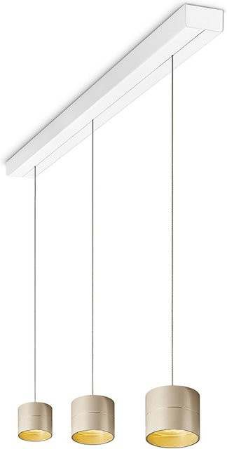 Oligo Tudor S LED-Pendelleuchte 3-flammig in Cashmere matt mit weißem Baldachin, dimmbar mit Tunable White (2200K - 5000K) und Casambi Bluetooth-Steuerung - Bild 1