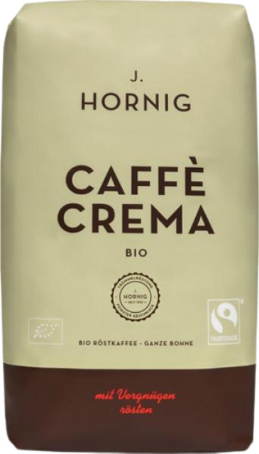 J. Hornig Caffè Crema, Ganze Bohne, 1 kg - Bild 1