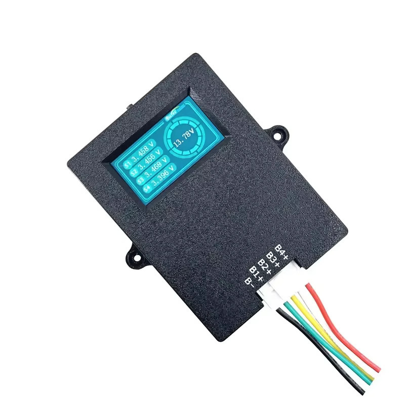 Heltecbms Aktiver Balancer 5A für Lipo, Lifepo4 und LTO mit Spannungsanzeige, 4S bis 8S, Farbe: Schwarz - Bild 2