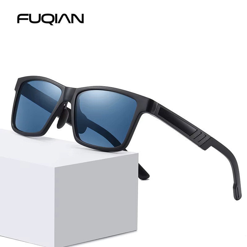 FUQIAN Sonnenbrille, square, Vollrand, Kunststoff, schwarz, Herren - Bild 3