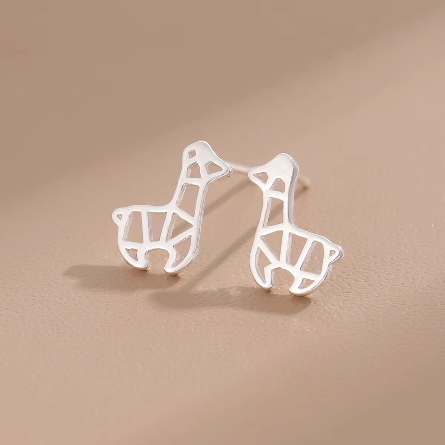 GaGa-Duck Ohrstecker, 925 Silber, Pferde-Design, Damen - Bild 3