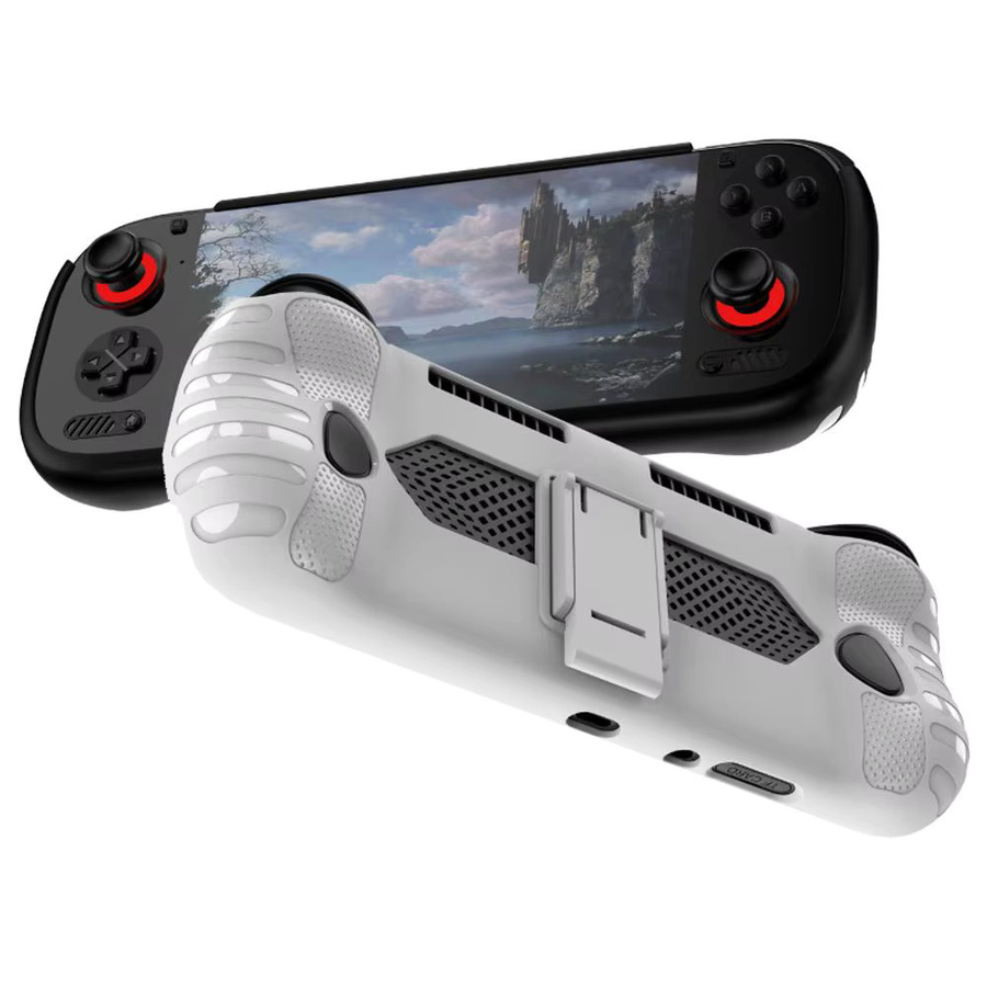 AYN Odin 3 Schutzhülle aus TPU mit integriertem Ständer in Weiß, stoßfestes Gaming-Zubehör - Bild 2
