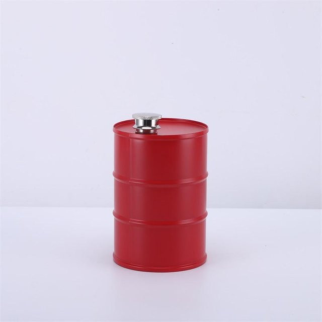 Tragbarer Edelstahl Flachmann in Rot, 25 Unzen (ca. 740 ml) für Whisky und andere Getränke - Bild 1