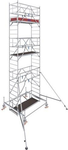 Krause Rollgerüst Fahrgerüst aus Aluminium Silber B: 75 cm, T: 200 cm, H: 750 cm - Bild 1