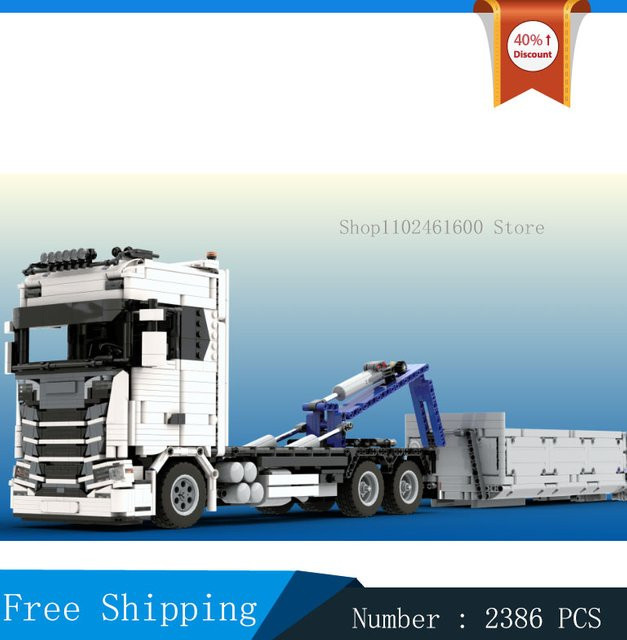 MOCBUILDING Stadt-Lader-LKW, Modell-Bausatz, Transportfahrzeug - Bild 1