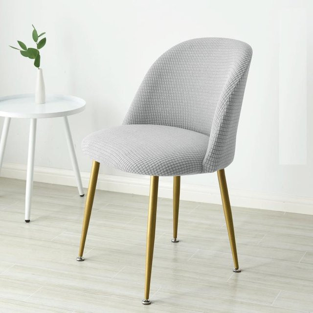 Bestbags Samt Stuhlbezug Entenschnabel-Design in Grau und Multicolour, elastischer Stretch-Bezug für Esszimmerstühle und Bürostühle, rutschfest und waschbar - Bild 1