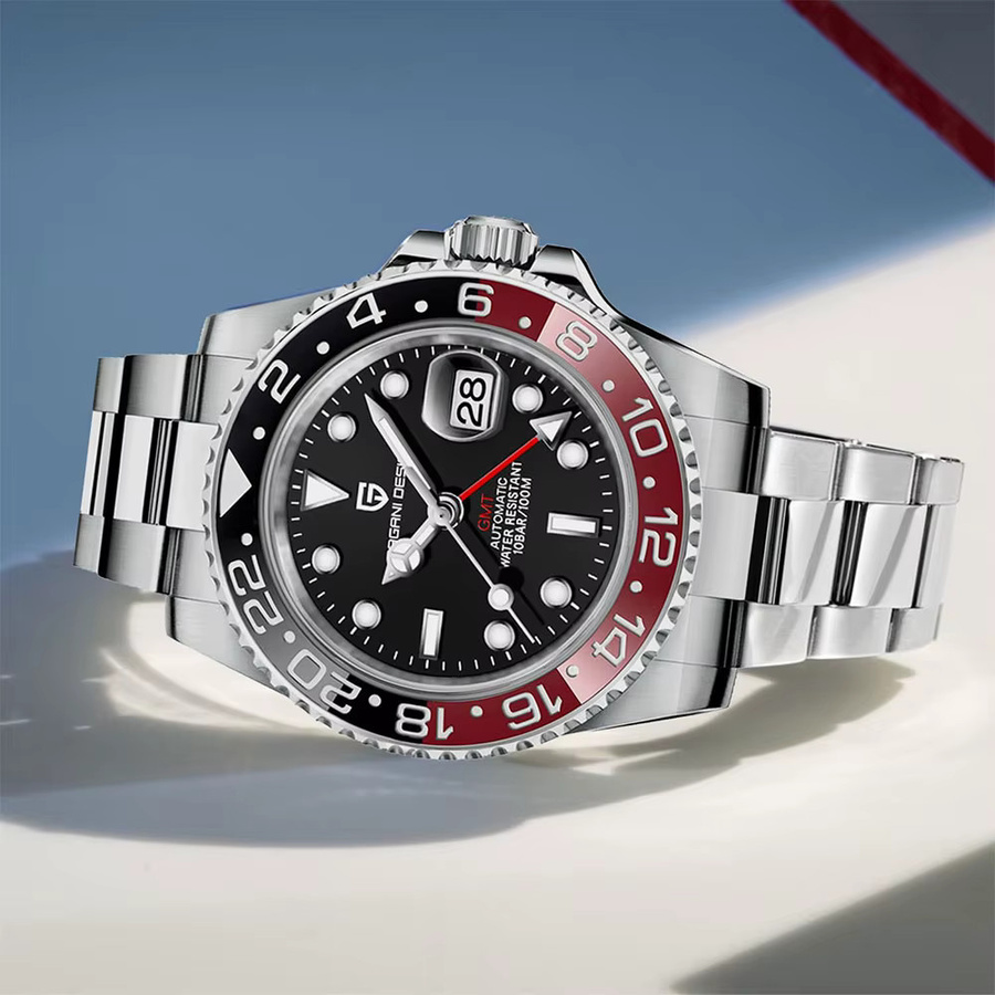 PAGANI DESIGN GMT Automatikuhr, Edelstahl, 40 mm, Herren - Bild 2
