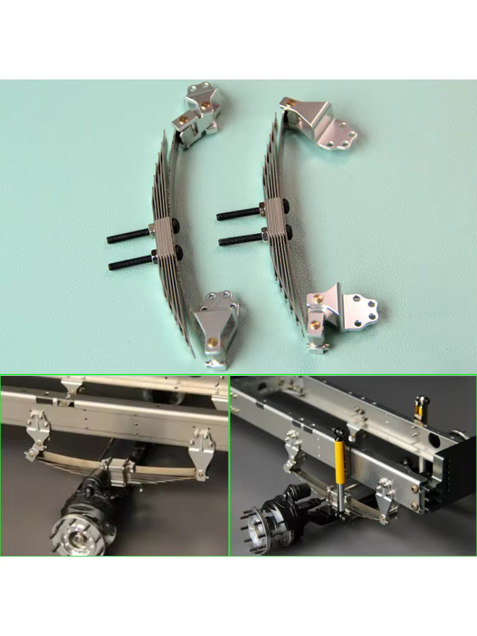 Tamiya Metall Simulation Stoßdämpfer Stahlplatte, 1:14, Zubehör - Bild 5