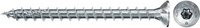 Fischer Spanplattenschraube Power-Fast II mit Senkkopf und Torx-Antrieb, Durchmesser: 4,5 mm, Länge: 40 mm, verzinkter Stahl in Blau/Silber - Bild 1
