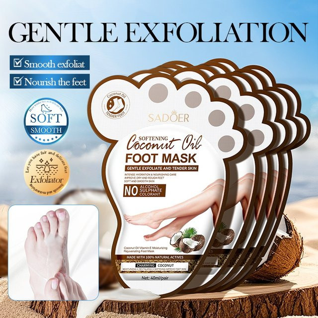 SADOER Coconut Fußmaske, Unisex - Bild 1