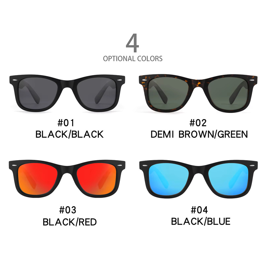Ravenisa Sonnenbrille, Vollrand, Square, Schwarz, Unisex, polarisiert - Bild 1