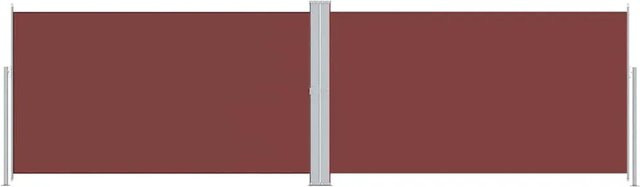 Ausziehbare Seitenmarkise von furnicato in Braun aus Polyester, Höhe: 180 cm, Breite: 600 cm - Bild 1