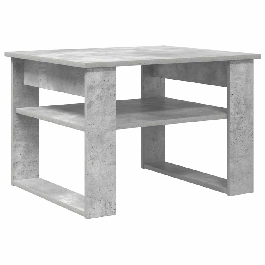 vidaXL Couchtisch in Grau im modernen Design aus Holzwerkstoff, B/T/H: 64 x 54 x 44 cm - Bild 2
