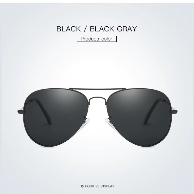 RUISIMO Sonnenbrille Aviator, Vollrand, Metall, Schwarz, Unisex, polarisiert - Bild 3