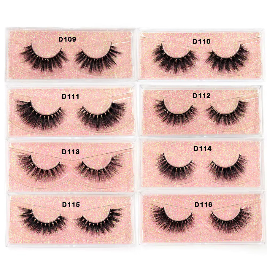 LEHUAMAO Falsche Wimpern, 3D Nerz, Wispy, Natürliche Wimpernverlängerung - Bild 4