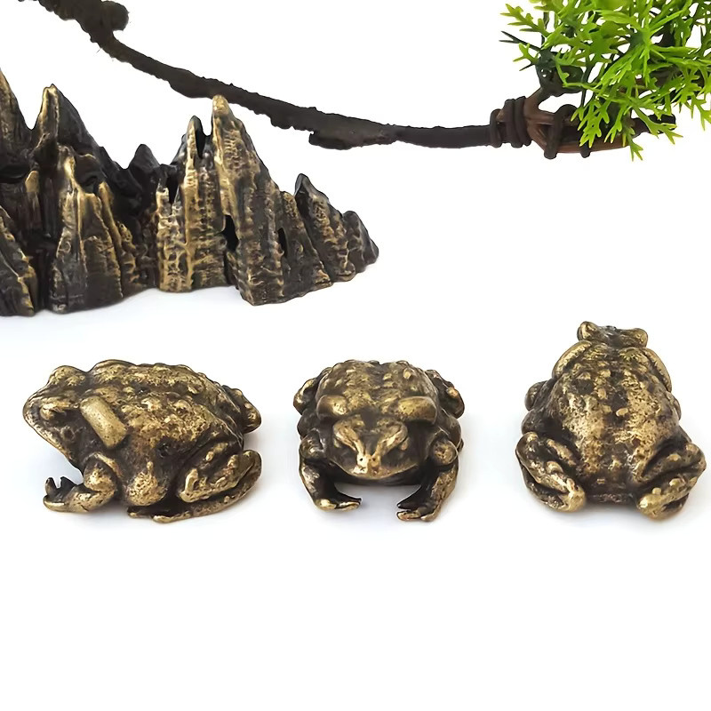 MINIDEAL Metallkrötenfigur in Gold im Vintage-Stil als Dekoobjekt für Innen und Außen - Bild 4