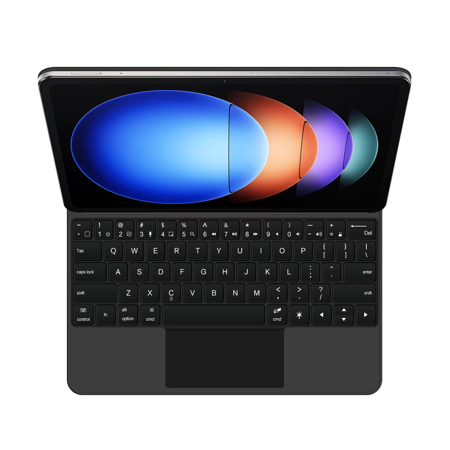Xiaomi TouchPad Magische Tastatur mit magnetischem Flip-Cover für Xiaomi Pad 6S Pro 12,4 Zoll, Schwarz - Bild 2