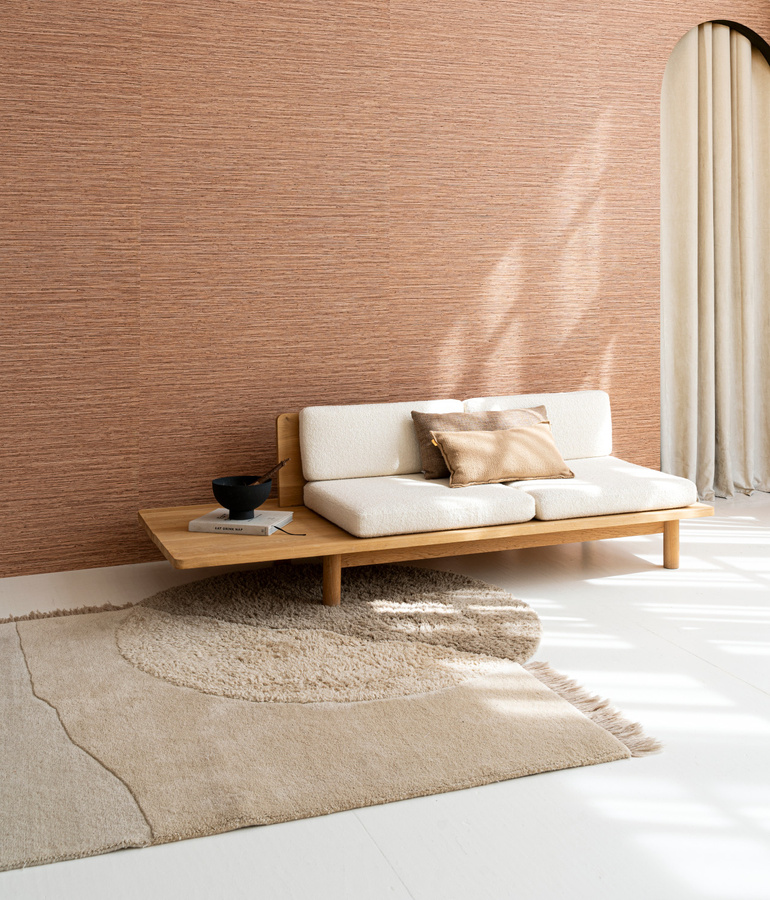 Arte International Tapete Matiz in Camel Brown mit Natur-Design - Bild 1