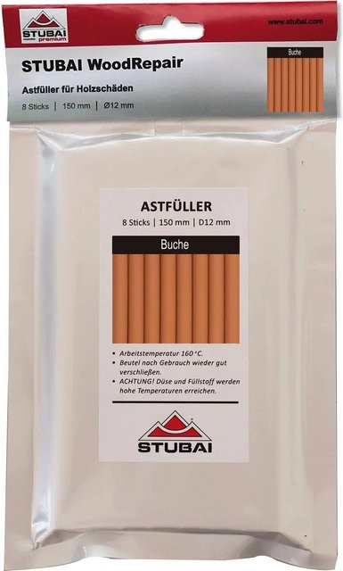 Stubai Wood-Repair Sticks Astfüller Buche Braun 8 Stück Länge: 150 mm - Bild 1