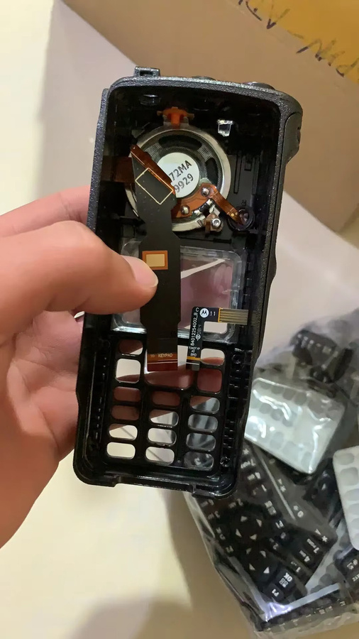 Ersatz-Kunststoffgehäuseabdeckung für Motorola Walkie-Talkie DP4801 DP4801e XIRP8668i DGP8550e in Schwarz - Bild 3