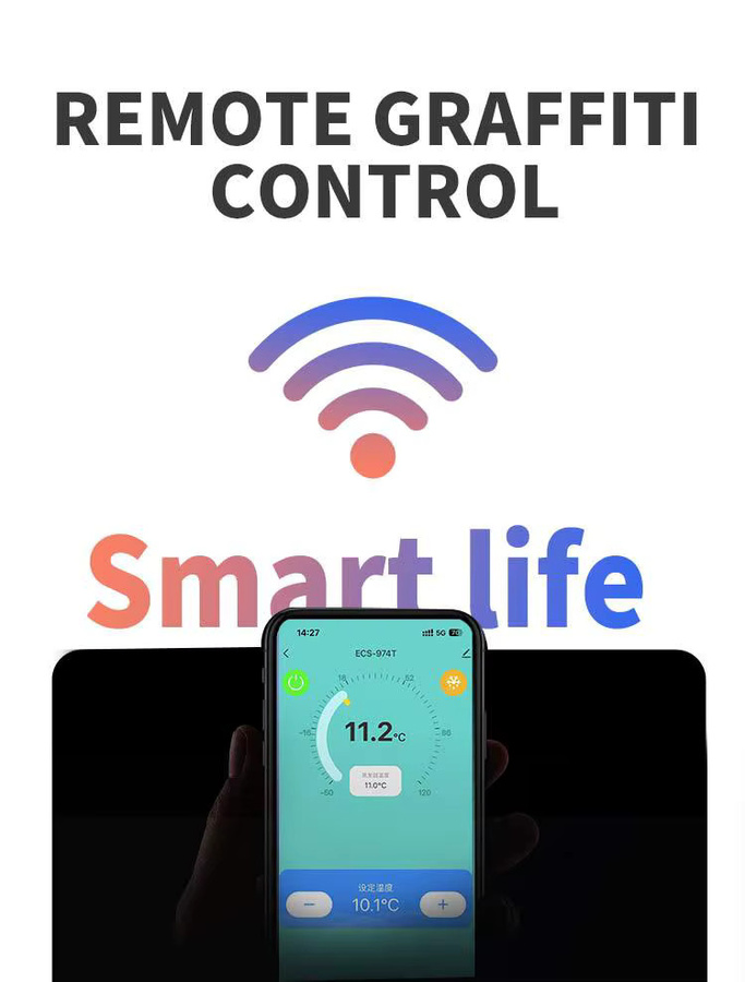 Yieryi Intelligenter WiFi-Temperaturregler in Schwarz mit Sensor für Gefrierschrank, Kühlschrank und Kühllager zur Temperatursteuerung von -50 bis 110 ℃ - Bild 2