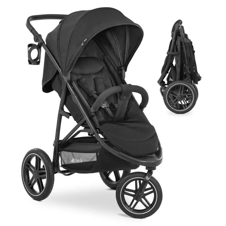 Hauck Buggy Rapid 3R Allround Kinderwagen mit Schwenkrädern in Schwarz bis 25 kg - Bild 1