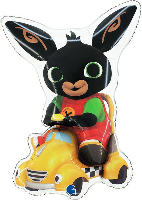 GRABO Folienballon Kaninchen Bing Spricht Taxi, Multicolor, Höhe: 79 cm - Bild 1