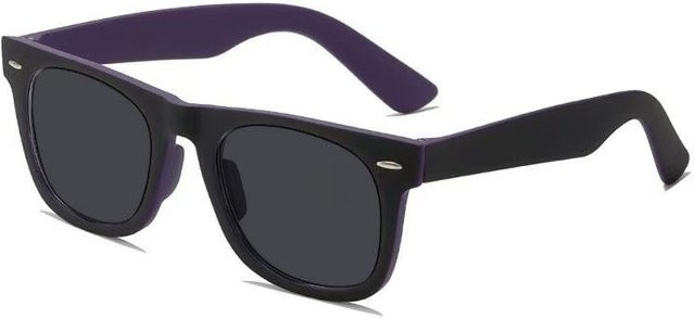 NAPAGE Lesebrille Sonnenbrille, quadratisch, Kunststoff, Unisex, black - Bild 1