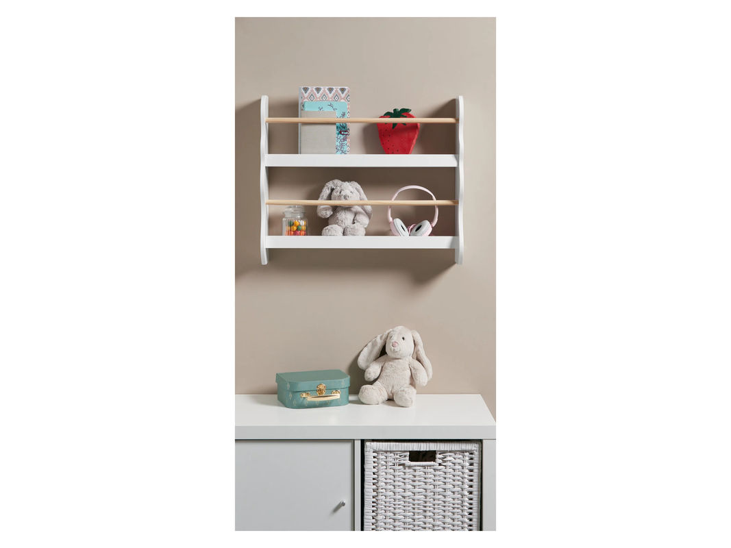 LIVARNO HOME Kinder-Wandregal aus Kiefer und MDF in Beige oder Weiß - Bild 2