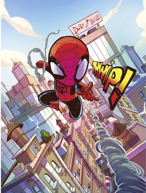 Komar Wandbild Marvel Spider-Man THWIP, Poster, Bunt, Breite: 30 cm, Höhe: 40 cm - Bild 1