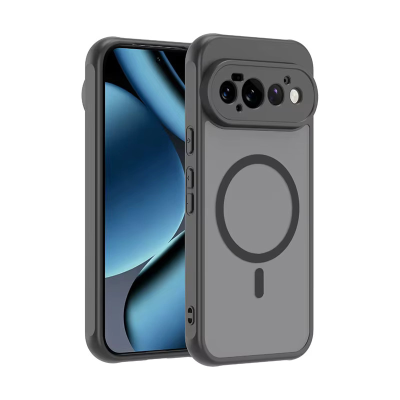 Stoßfeste Handyhülle mit kabelloser Ladefunktion für Google Pixel 11Pro XL, Pixel 9 und Pixel 10 A in Schwarz mit mattierter Oberfläche - Bild 2