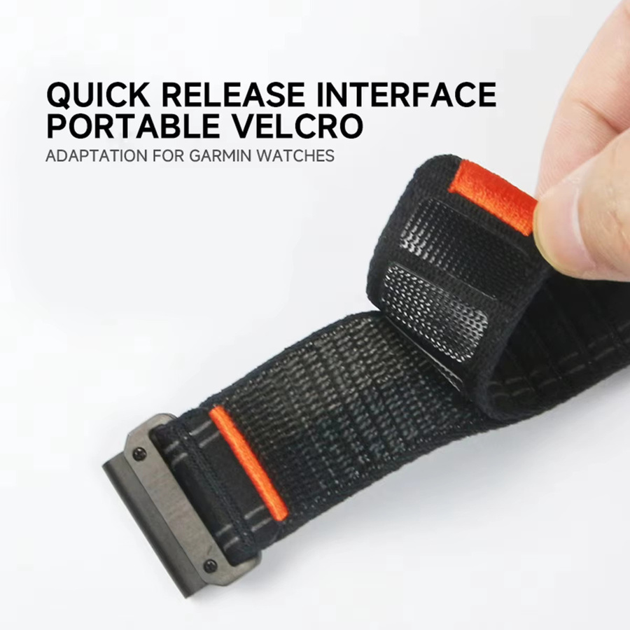 Uhrenarmband Nylon-Schlaufenband, Schwarz, Textil/NATO, Unisex - Bild 4