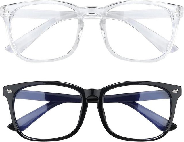 DIXSG Korrektionsbrille, quadratisch, Vollrand, transparent, Unisex - Bild 1
