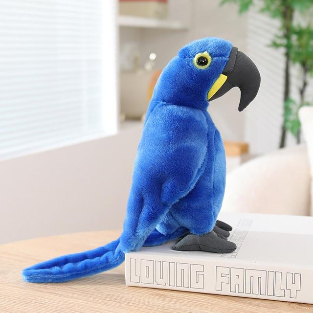 Yiran toy Papageien-Plüschtiere, Rot und Blau, Plüsch / Textil, ab 14 Jahren - Bild 1