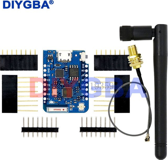 WEMOS D1 Mini Pro ESP8266 WIFI-Entwicklungsboard mit externem Antennenanschluss in Blau - Bild 1