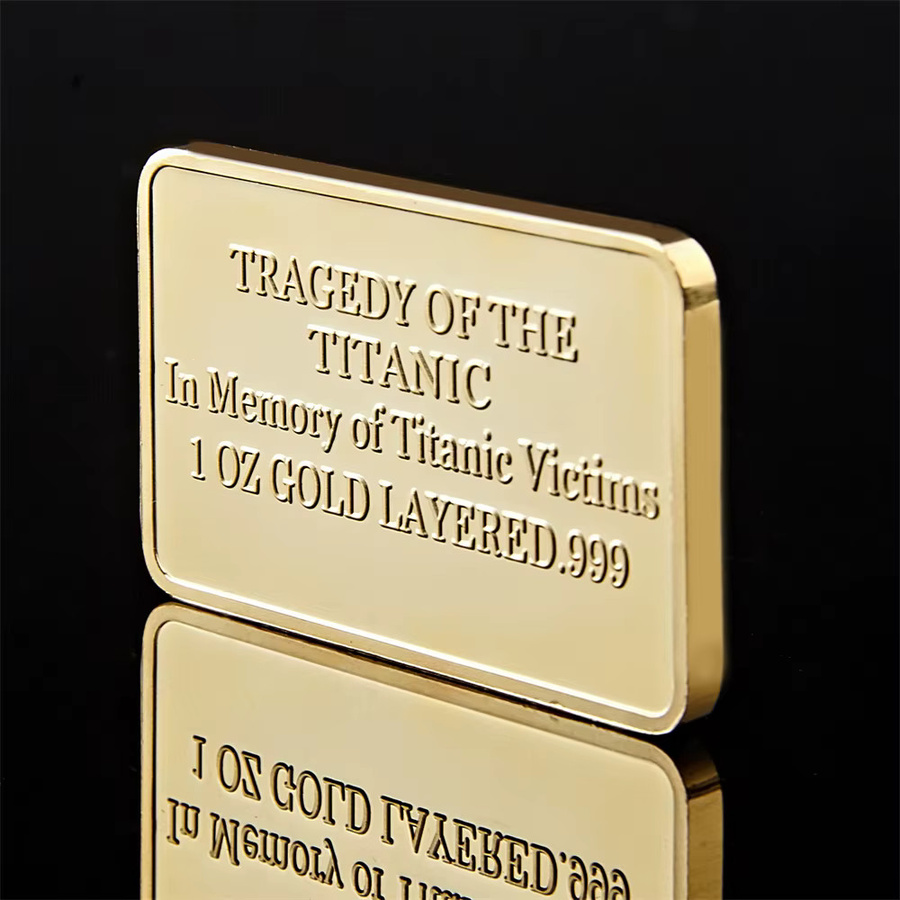 SMJY Titanic RMS Gedenkbar Gold 1 Unze Münzsammlung - Bild 2