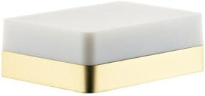 Hansgrohe Axor Universal Duschablage aus Glas und Metall in Brushed Gold Optik, Wandmontage