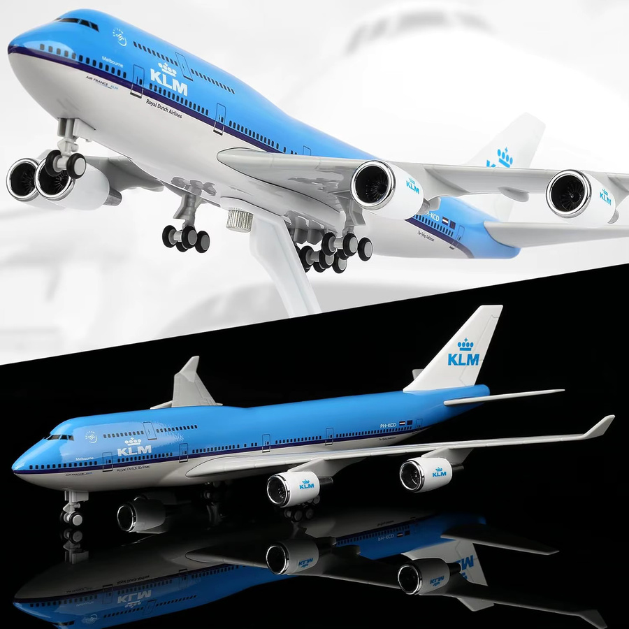 ZOCO B747 Flugzeugmodellbausatz, 1:240 Maßstab, mit Ständer - Bild 4