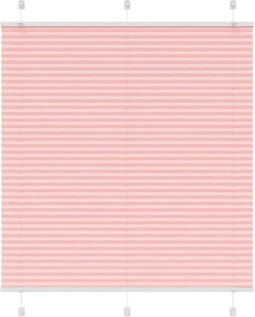 vidaXL Plissee Rosa halbtransparent aus Polyester B: 120 cm, H: 150 cm - Bild 1