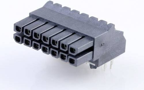 Molex Einbau-Stiftleiste Standard 14-polig in Schwarz - Bild 1
