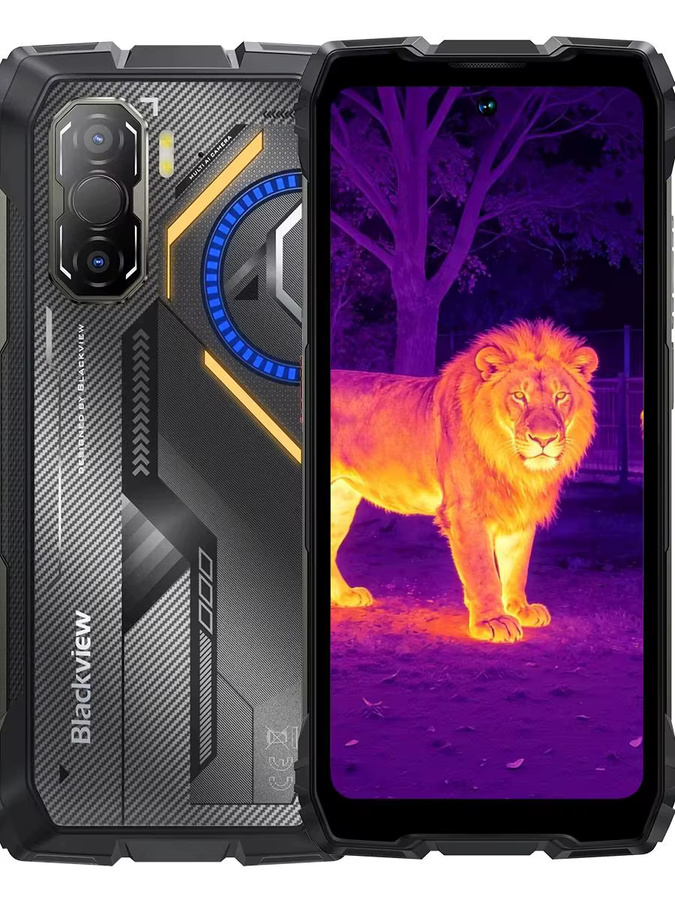 Blackview ROCK 3 Robustes Smartphone mit Android 15, 6,78 Zoll 2,4K Display, FLIR Wärmebildkamera, 8GB RAM, 256GB Speicher, 10000mAh Akku und 15W kabellosem Laden, Orange/Schwarz - Bild 7