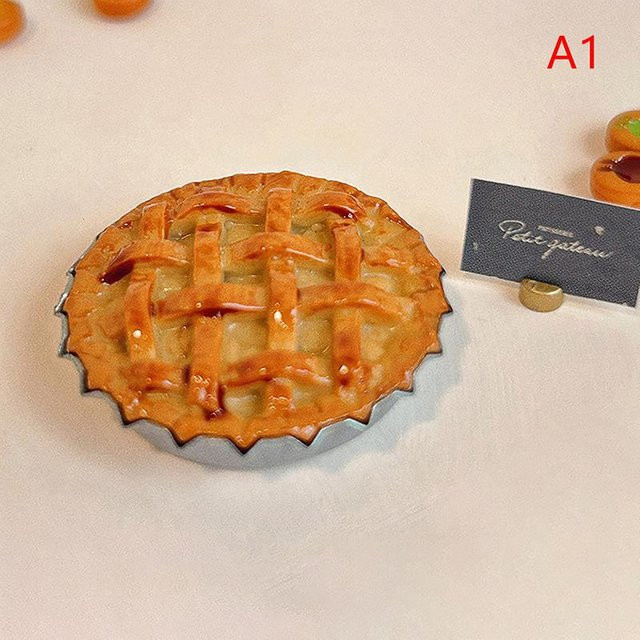 Yiran toy 1 Apfelkuchen Dessert Puppenhaus Miniatur Spielzeug - Bild 1